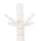 5ft. Wood Coat Rack with Scrolled Feet & Leaf Carvings